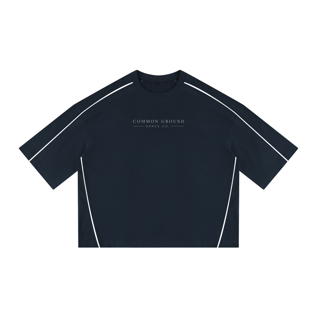 Unisex Heavyweight Boxy Piping T-Shirt