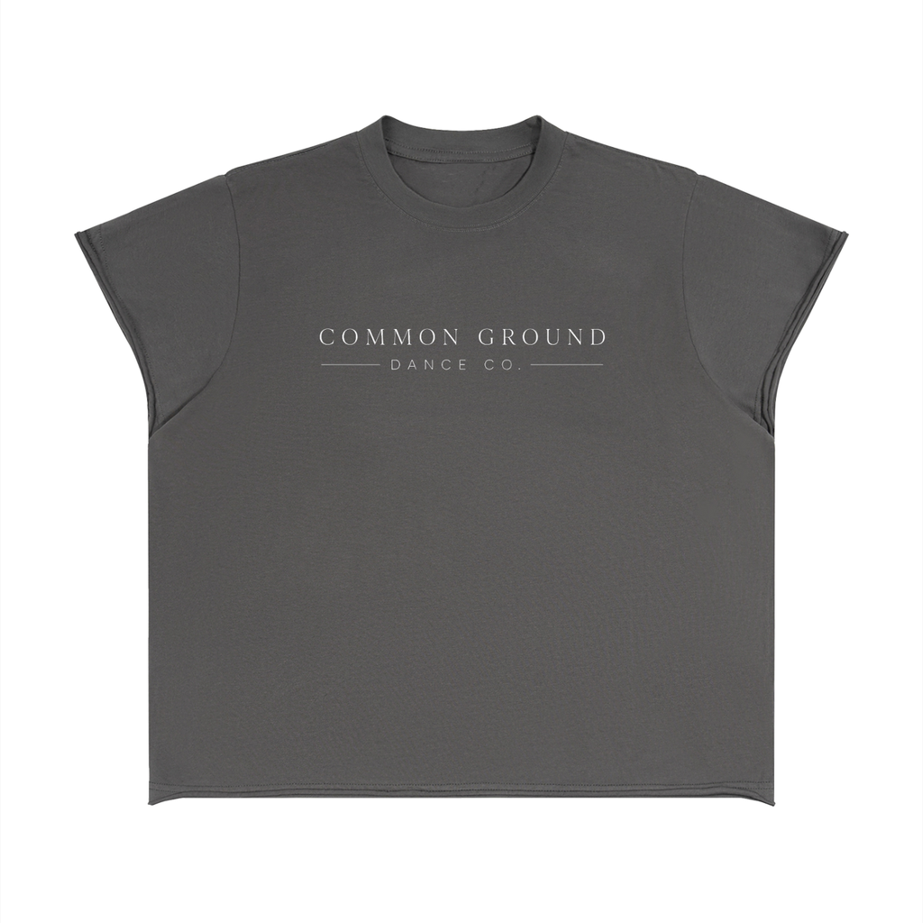 Unisex Boxy Raw Edge T-Shirt