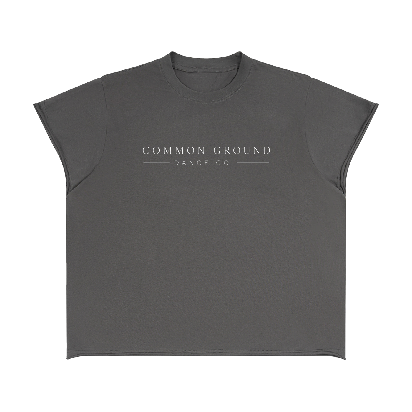 Unisex Boxy Raw Edge T-Shirt