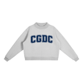 Essential Fleece Mock-Neck Crew Sweatshirt