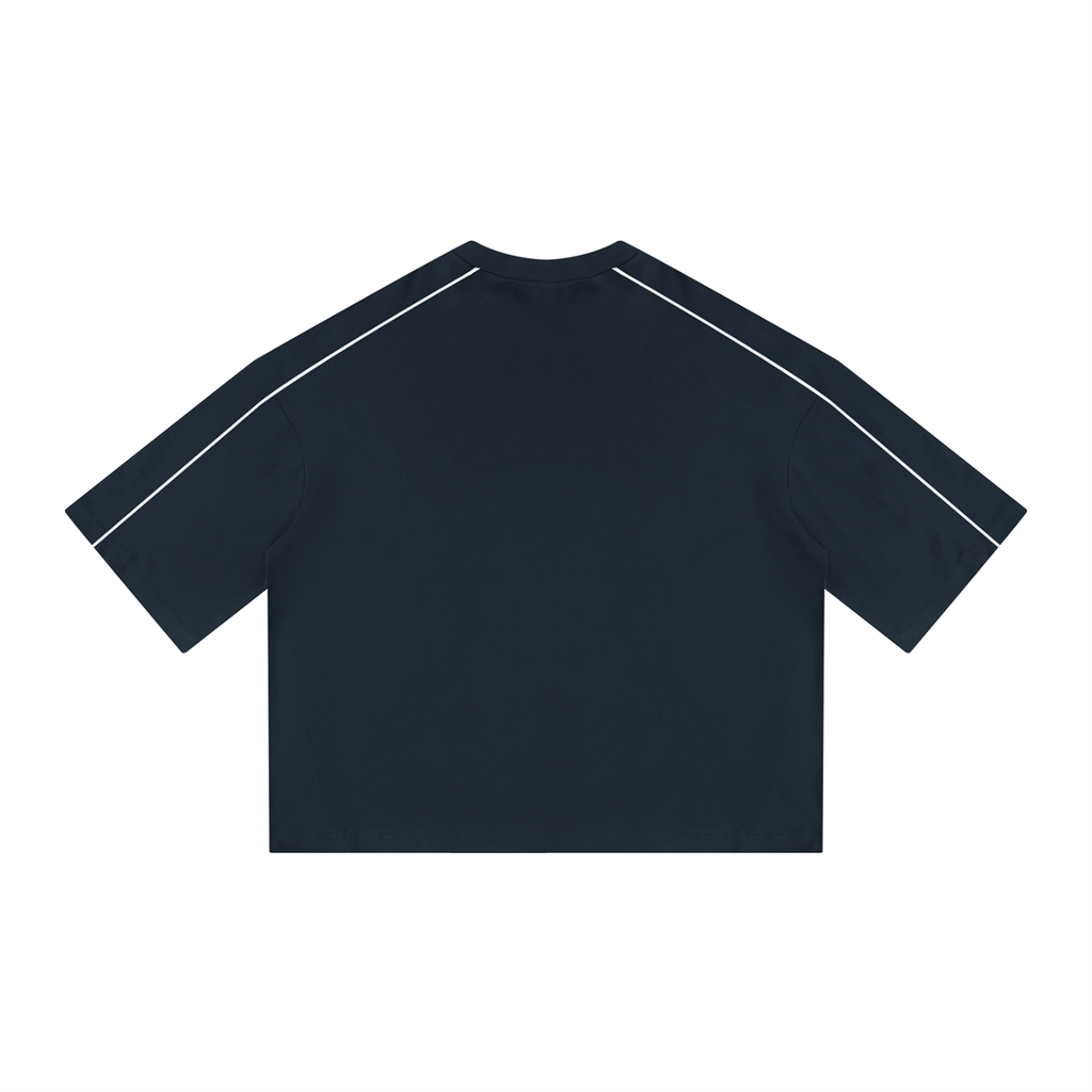 Unisex Heavyweight Boxy Piping T-Shirt