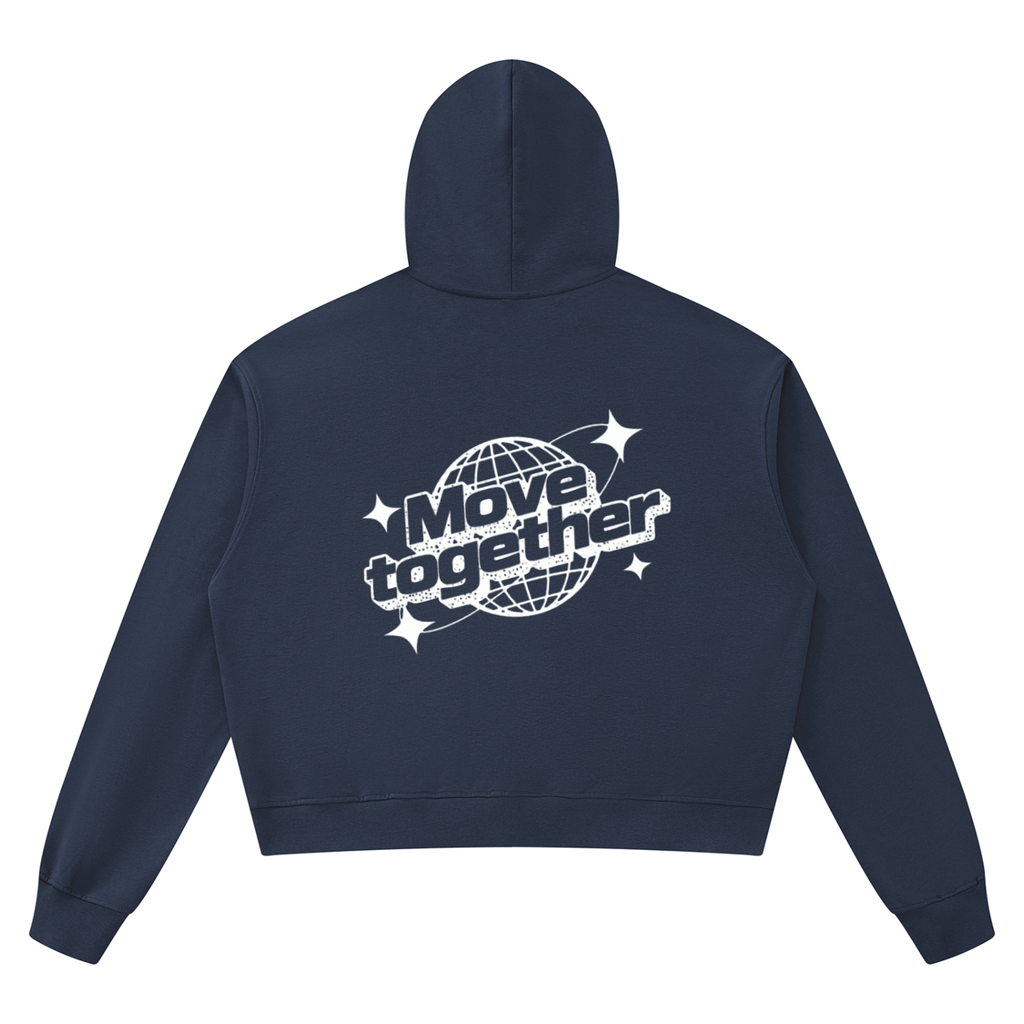 Unisex Boxy Raw Edge Hoodie