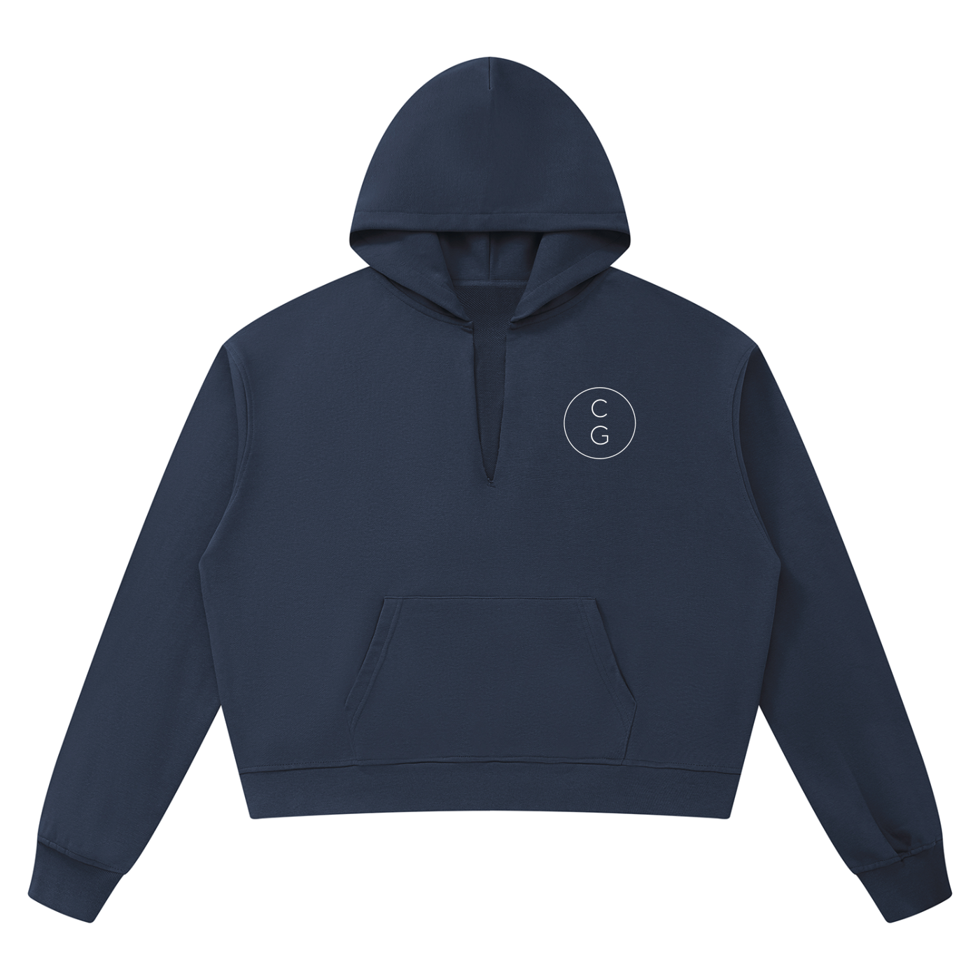 Unisex Boxy Raw Edge Hoodie